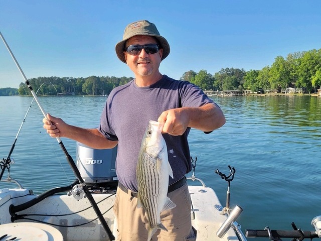 Lake Greenwood Striper fishing