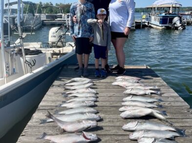 Lake Greenwood Striper Fishing