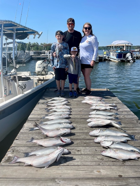 Lake Greenwood Striper Fishing