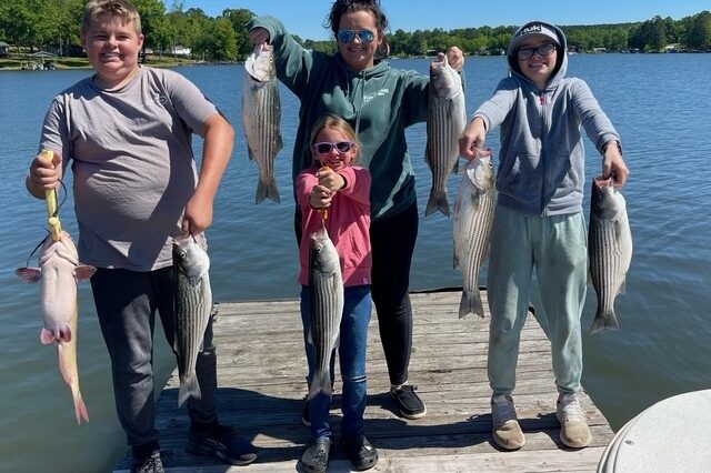 Lake Greenwood Striper fishing