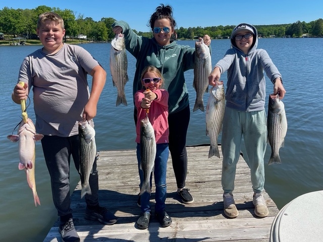 Lake Greenwood Striper fishing