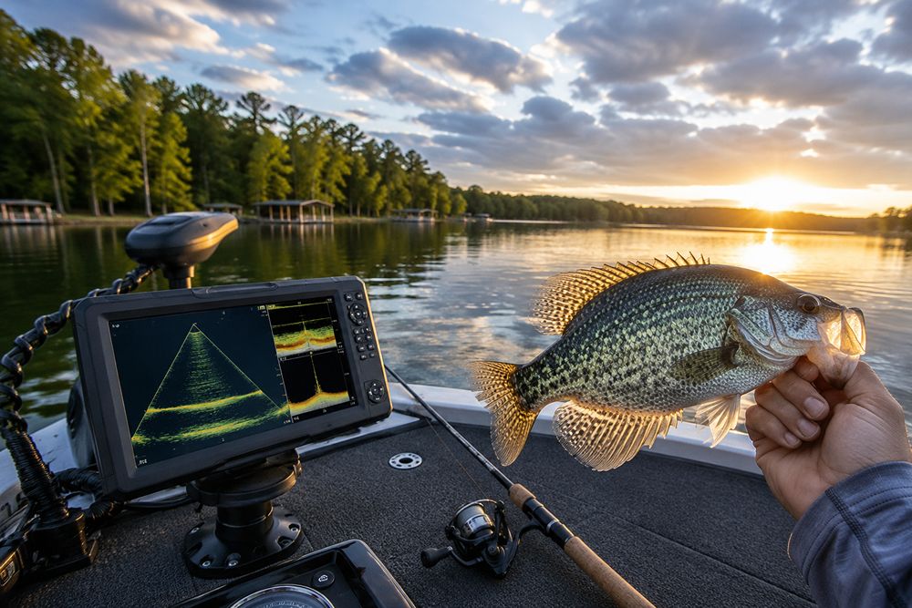 Sonar for Lake Greenwood Crappie Fishing